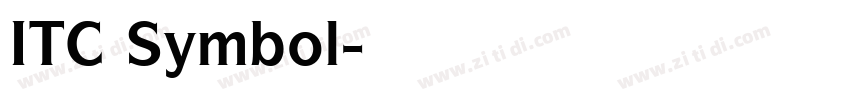 ITC Symbol字体转换
